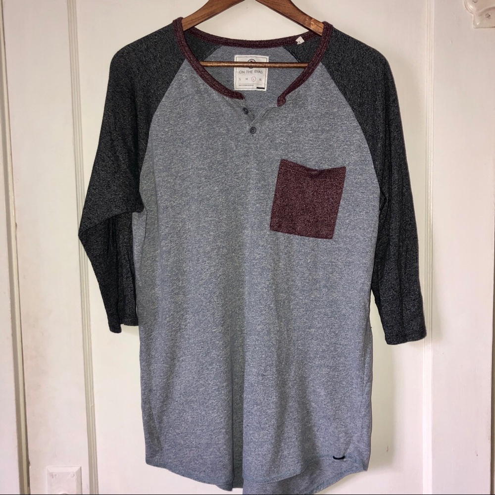 PacSun Color Block Baseball Tee